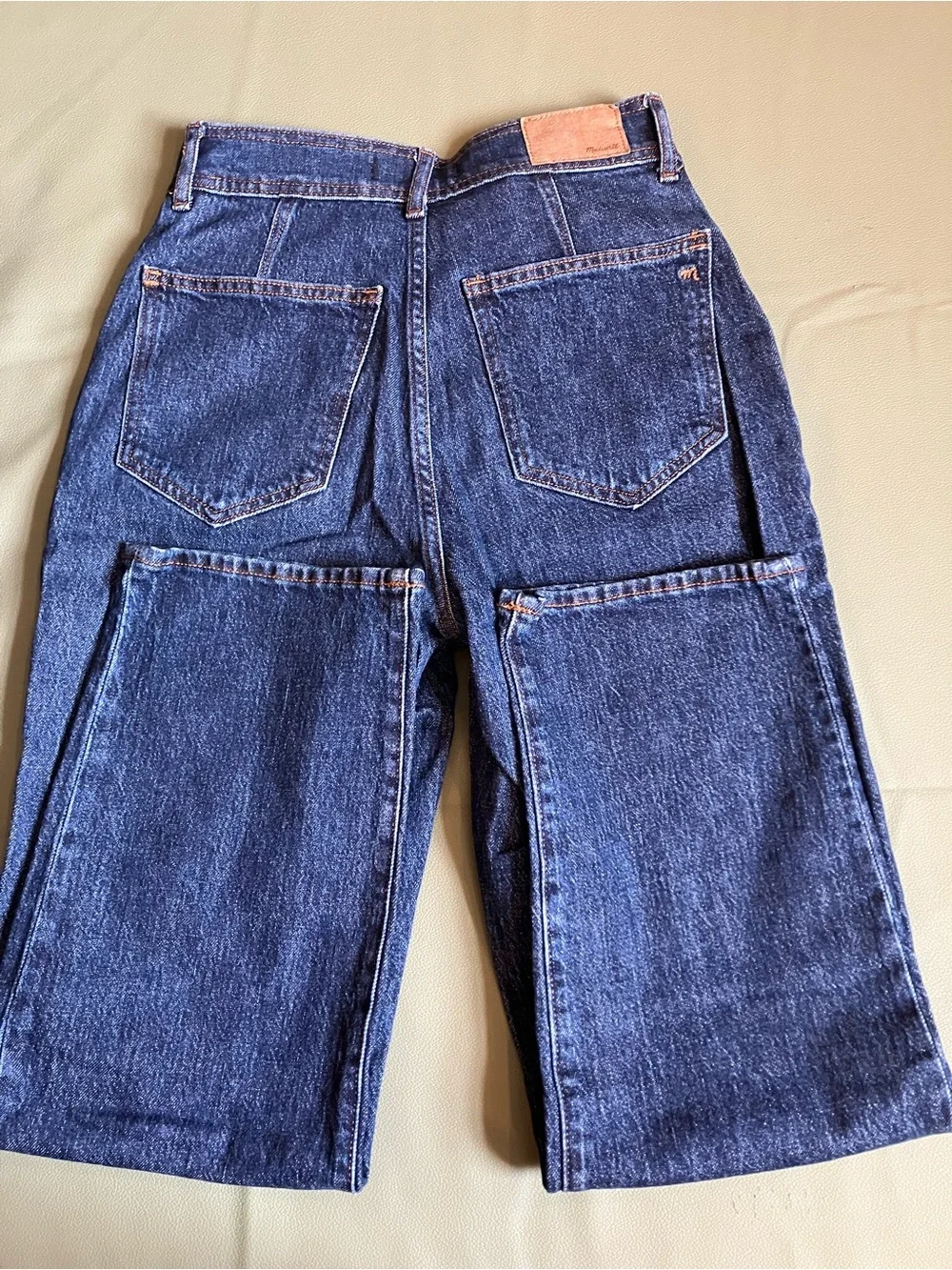 Madewell Straight-Leg Jeans in Dark Blue Denim
